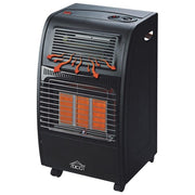 DCG GH09 Stufa a Gas Infrarossi 4200W GPL Gas Naturale 3 Piastre Ceramiche per ambienti fino a 80 m² colore Nero