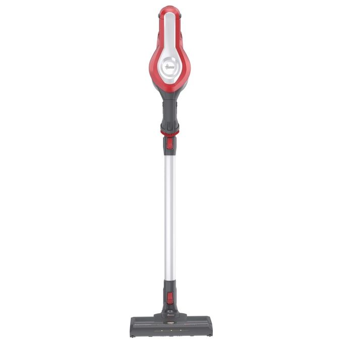 Hoover HF122RH 011 H-Free 100 Aspirapolvere Scopa Senza Filo Ciclonica Senza Sacchetto 0.9 L 170 W autonomia 40 min colore Argento Rosso