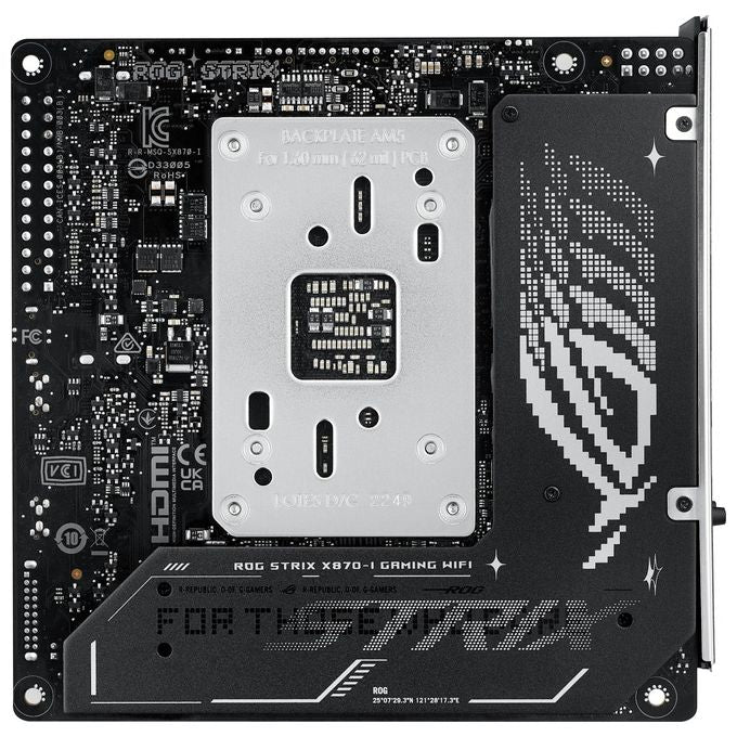ASUS 90MB1IW0-M0EAY0 ROG Strix X870-I Scheda madre AM5 DDR5 USB4 Wi-Fi 7 Mini-ITX colore Nero