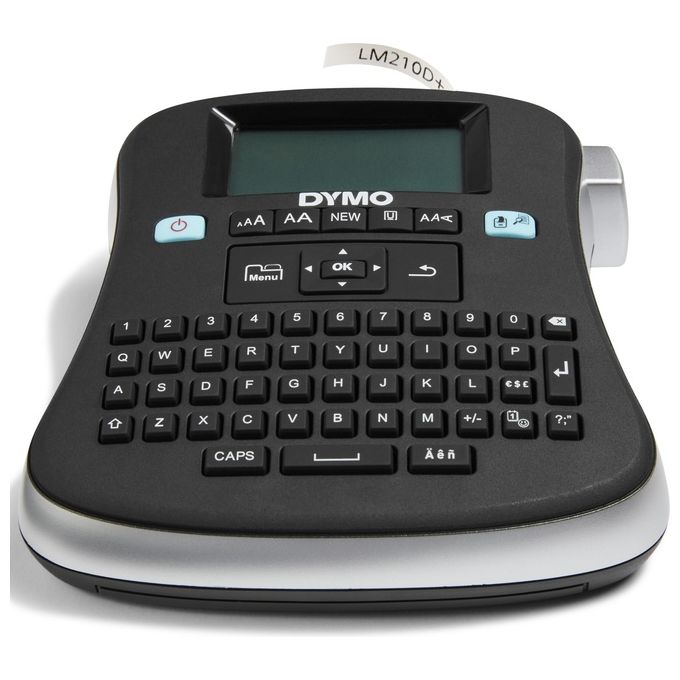 Dymo 2094492 LabelManager 210D+ Kit Etichettatrice Portatile Tastiera QWERTY Nastro D1 12mm con Custodia colore Nero Grigio