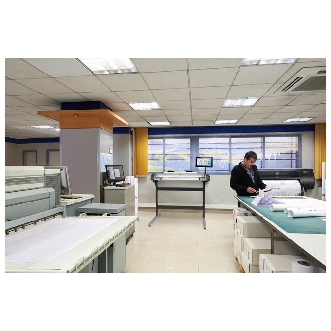 HP 5EK01A#B19 SD Pro 2 Scanner per Grandi Formati 44 pollici A0 CIS 1200 x 1200 DPI Touchscreen 15.6 pollici colore Nero