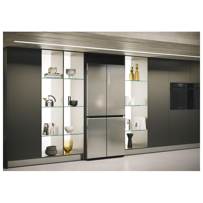 Haier HCR7818DNMM Cube 83 Serie 7 Frigorifero Multi Porta 467 L 181 cm Classe D 35 dB Total No Frost Wi-Fi colore Inox