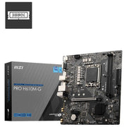 MSI PRO H610M-G Scheda Madre micro ATX Intel H610 LGA 1700 DDR5 96 GB Dual Channel 5600 MHz HDMI 2.1 DisplayPort 1.4 colore Nero