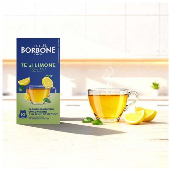 Borbone Respresso The al Limone Sacchetto 10 Capsule Compatibili Nespresso