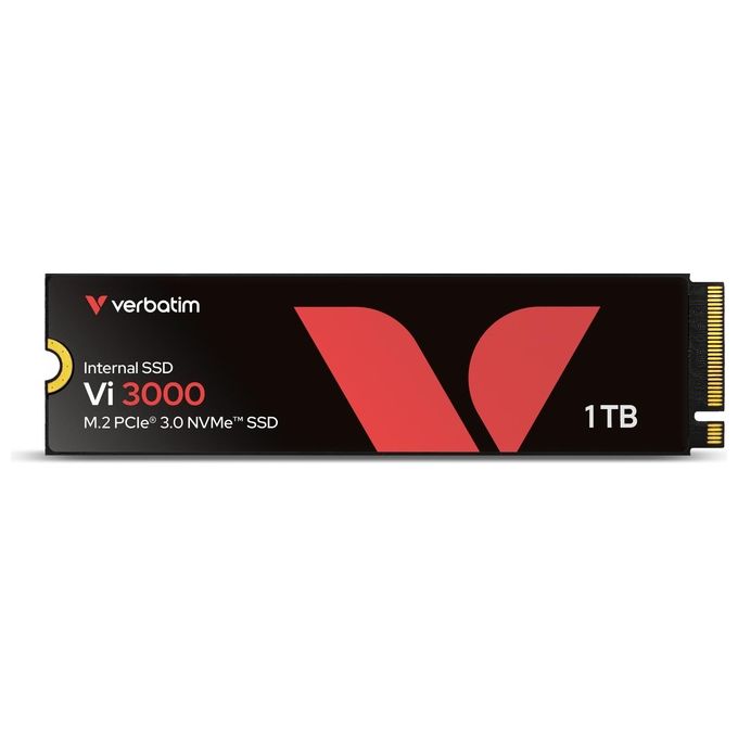 Verbatim 49375 Vi3000 SSD Interno M.2 2280 PCIe Gen3x4 NVMe 1TB 3300 MB-s Lettura 3000 MB-s Scrittura