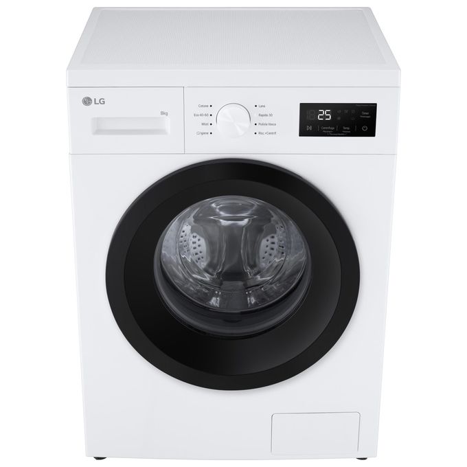 Lg F4NA10S8NWK Lavatrice Slim 8 Kg Classe A Profondita' 47 cm Centrifuga 1400 giri Inverter Vapore colore Bianco