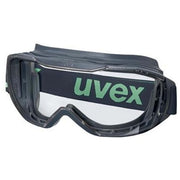 Uvex UVEEX9320295 Megasonic Planet Occhiali a Mascherina Protettivi con Rivestimento Antiappannamento e Antigraffio UV400 EN166 EN170 colore Antracite Giada