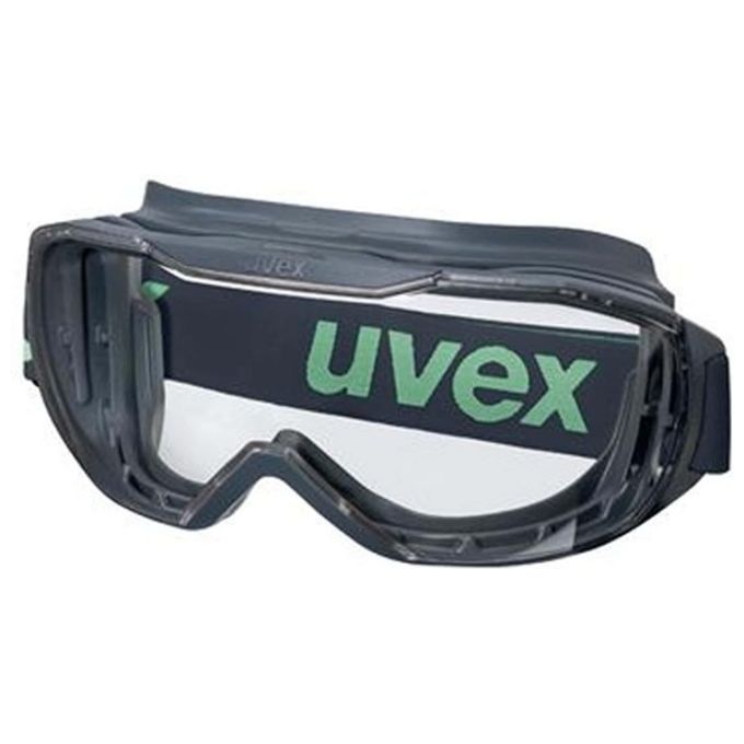 Uvex UVEEX9320295 Megasonic Planet Occhiali a Mascherina Protettivi con Rivestimento Antiappannamento e Antigraffio UV400 EN166 EN170 colore Antracite Giada
