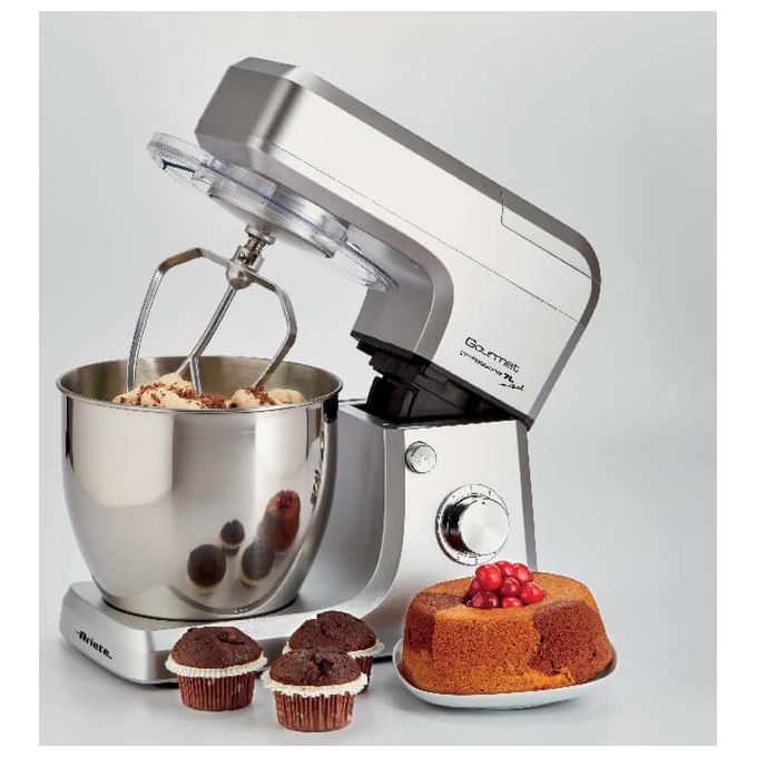 Ariete 1598 Gourmet pro - Impastatrice con Frullatore Planetaria 7L 1200W Acciaio Inox