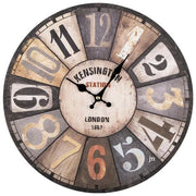 Lowell Orologio da Parete Hold Style Cassa in Mdf Quadrante Anticato Diamertro 33.5cm