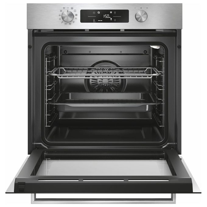 Candy 33703828 New Moderna Forno da incasso Elettrico 78 L Classe A++ Controllo Touch Wi-Fi hOn Autopulizia Idrolitica (59.5x59.5x56.8 cm) colore Nero Acciaio inox