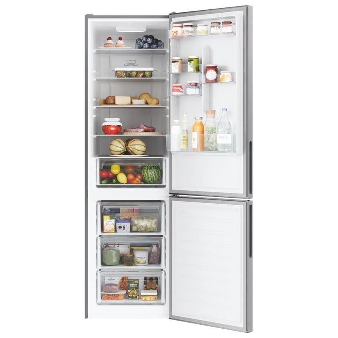 Candy CCE4T620DS Fresco Frigorifero Combinato 377 L 200 cm Classe D 38 dB Total No Frost Wi-Fi colore Argento