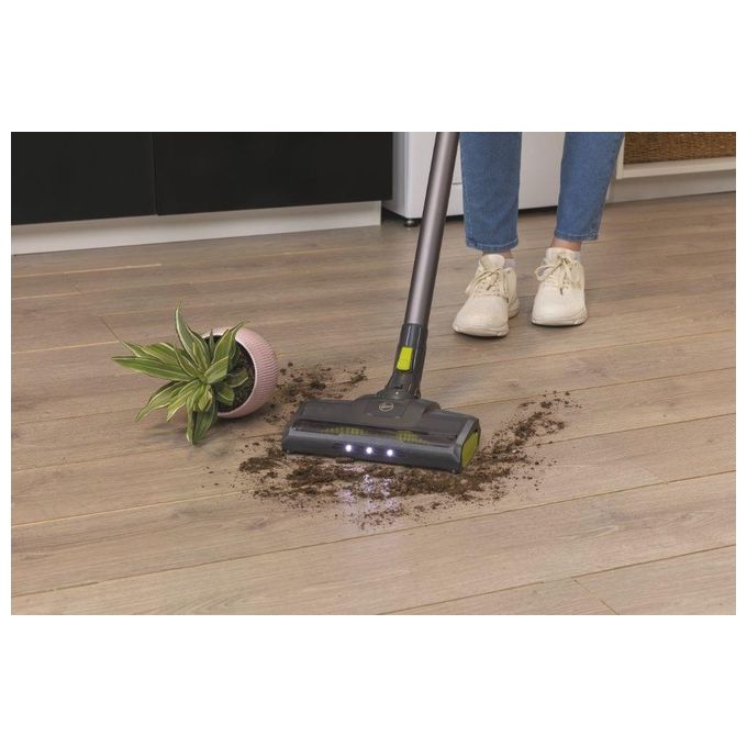 Hoover HF110H HF1 Aspirapolvere Senza Filo Ciclonico Senza Sacchetto 0.9 L 170W autonomia 30 min colore Grigio Lime