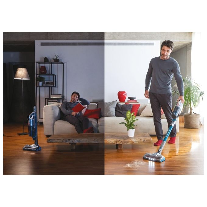 Hoover scopa elettrica senza fili h free 500 hydro plus 2in1 aspira lava 45min grigio