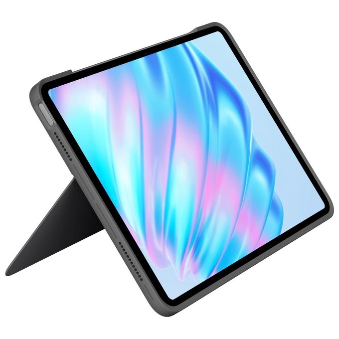 Logitech 920-012633 Combo Touch Custodia con Tastiera per iPad Air 11'' QWERTY Italiano Smart Connector Trackpad Retroilluminata colore Grigio