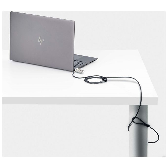 StarTech.com DUALKA10-LAPTOP-LOCK Cavo di Sicurezza per Notebook a Duplice Accesso 2 m con Chiave Identica e Combinazione a 4 Cifre Resettabile Colore Nero