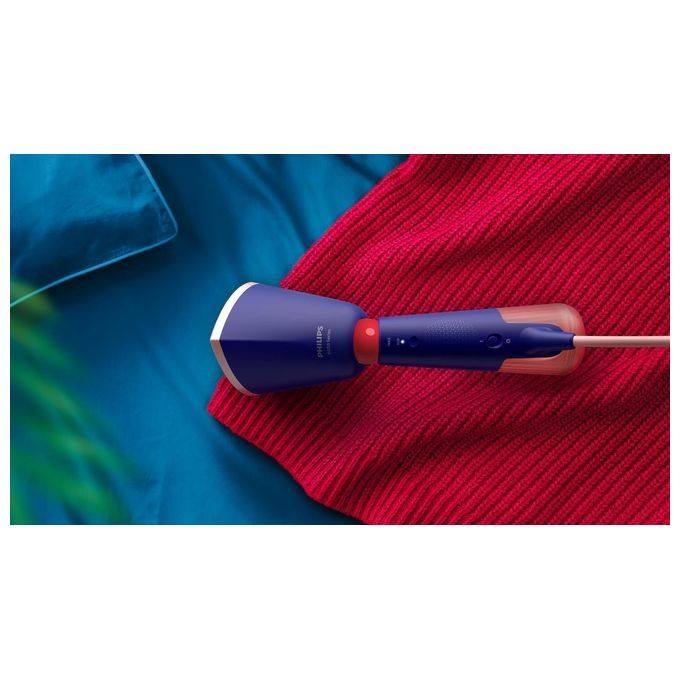 Philips STH5030-20 Serie 5000 Stiratore Verticale a Vapore Portatile 1400 W 0,2 L Vapore Continuo 24 g-min Piastra in Metallo colore Blu