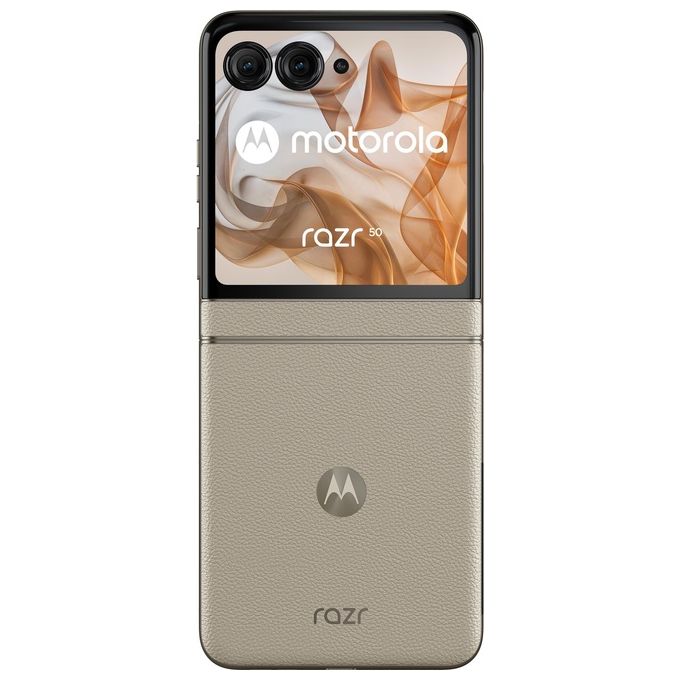 Motorola, Razr 50, Smartphone Pieghevole, 256 GB, 8 GB RAM, 6.9'', Doppia SIM, 5G, Sabbia