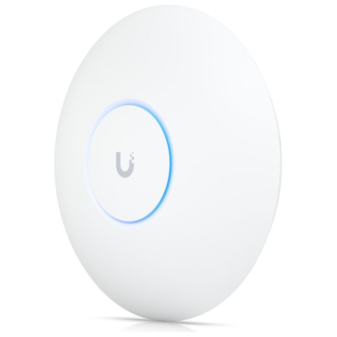 Ubiquiti U7-PRO Access Point WiFi 7 Tri-Band 2.4 5 6 GHz 5800 Mbit-s MU-MIMO PoE 140 m² colore Bianco