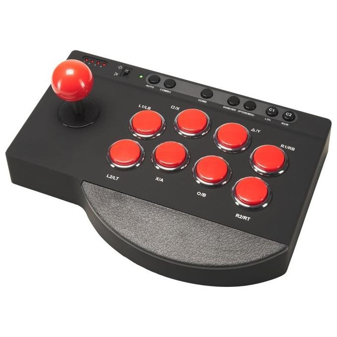 Subsonic SA5662 Arcade Stick Joystick 8 pulsanti Leaf Switch funzione Auto e Combo cavo 3 m compatibile PS4 Xbox PC colore Nero
