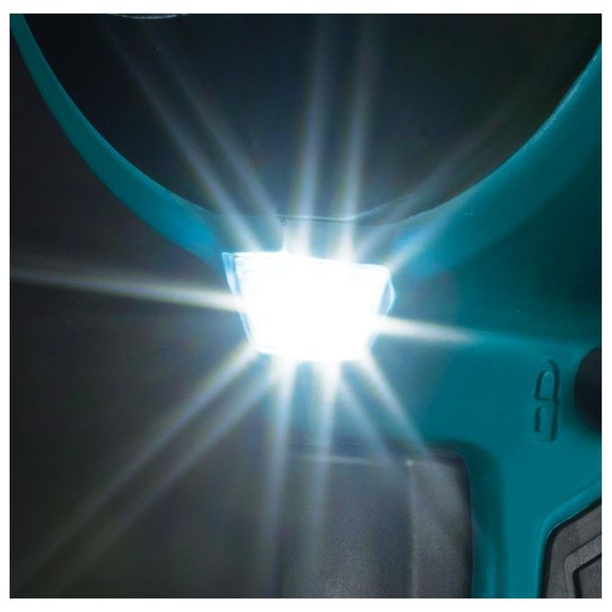Makita DAS180Z Soffiatore a Pistola 18V con Motore Brushless 4 Velocita' LED Colore Nero Blu
