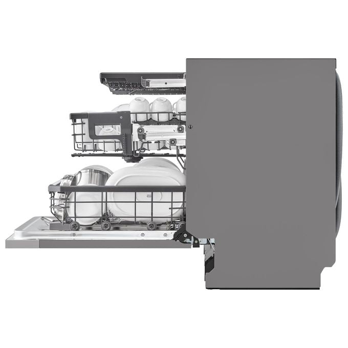 LG DB475TXS Serie 4 Lavastoviglie da Incasso a Scomparsa Totale 14 coperti Classe A QuadWash TrueSteam Wi-Fi (55x60x82 cm) colore Acciaio Inox
