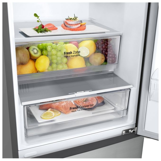 LG GBP52PYNBN Frigorifero Combinato 384 L 203 cm Classe B 35 dB Total No Frost Door Cooling+ Fresh Converter colore Argento