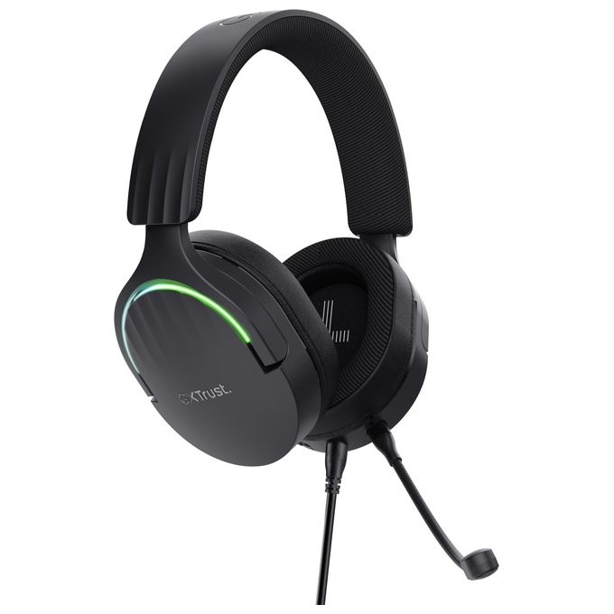 Trust 24900 GXT 490 Fayzo Cuffie Gaming USB Surround 7.1 Driver 50 mm Microfono Rimovibile RGB colore Nero