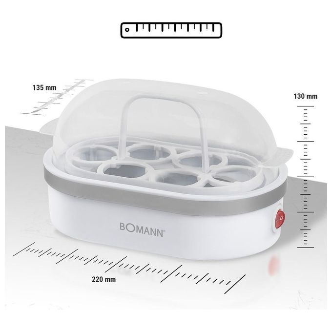 Bomann EK 5022 CB Bollitore per Uova 400W Bianco