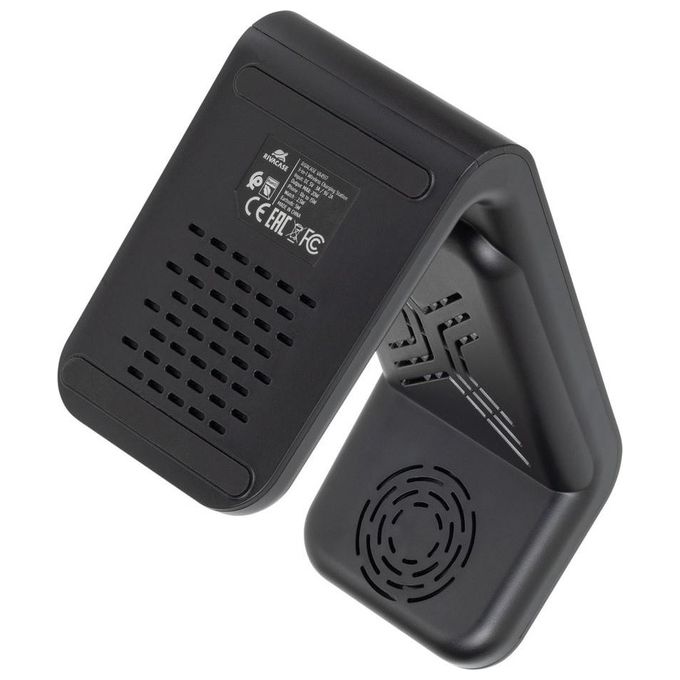 Rivacase VA4917 Caricabatterie Wireless Qi 3 in 1 MagSafe 15W Power Bank 5000 mAh Ricarica Rapida QC PD 20W colore Nero