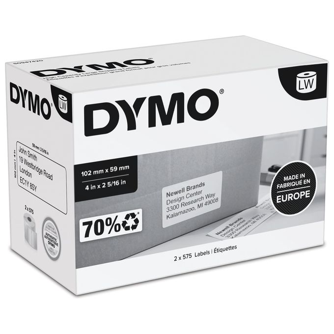 Dymo Cf2x575 etichette Laberwriter 102x59mm