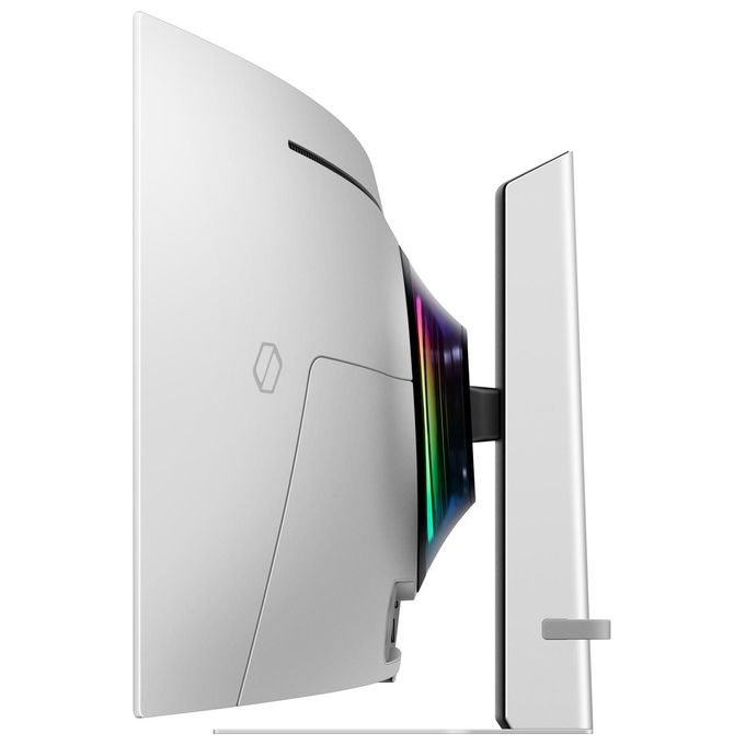 Samsung G93SD Odyssey OLED G9 Monitor Gaming Curvo 49'' 5120x1440 Dual QHD 240Hz 0,03ms FreeSync Premium Pro colore Argento