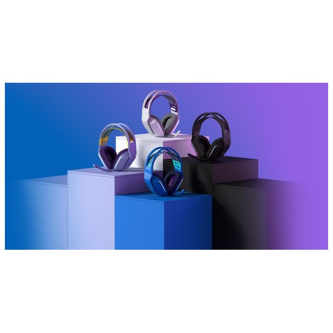 Logitech G 981-000943 G733 Cuffia Wireless da Gaming con Microfono LIGHTSPEED Durata Batteria Fino a 29 Ore Illuminazione RGB Personalizzabile Driver PRO-G 40 mm Blue VOICE Microfono Rimovibile colore Blu