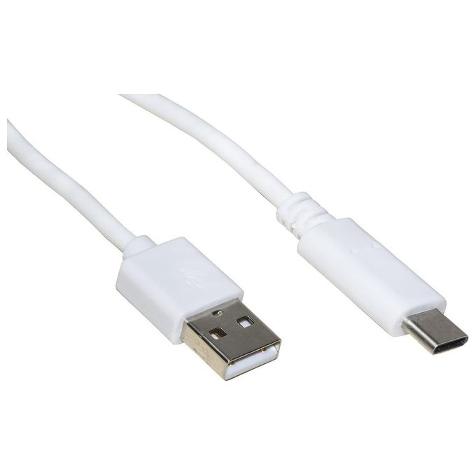 Link cavo usb 2.0 ''a'' maschio tipo c mt 1,80 colore Bianco