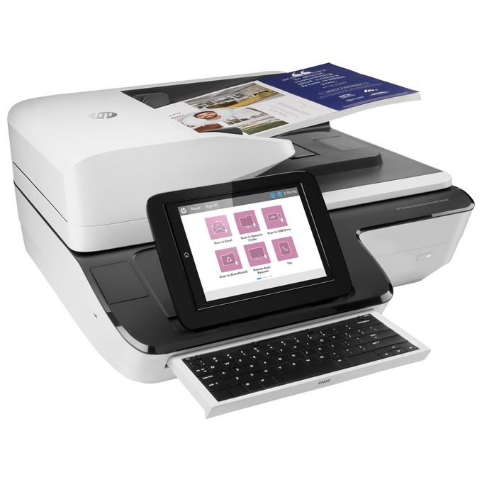 HP Scanjet Enterprise Flow N9120 fn2 600x600 Dpi Flatbed and ADF Scanner Nero-Bianco A3