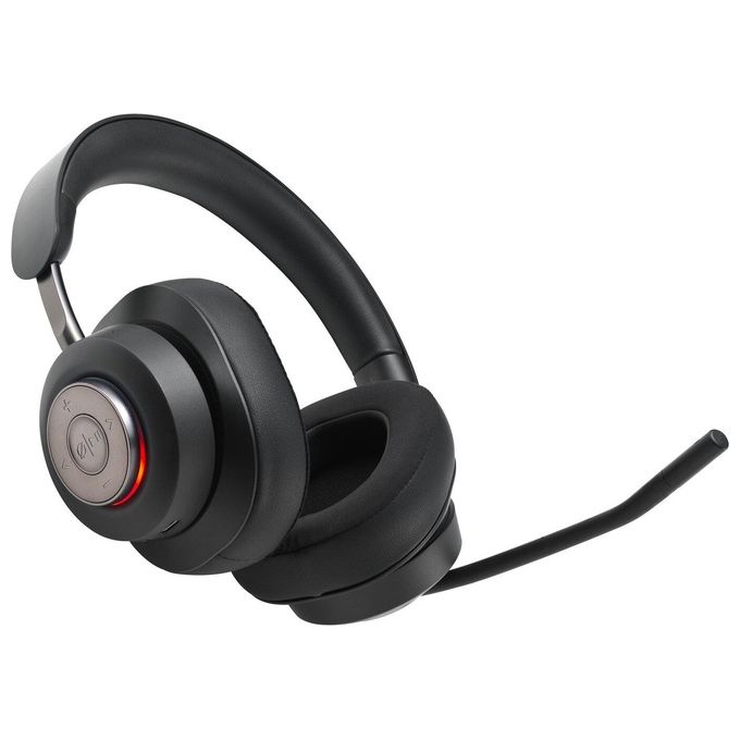 Kensington K83452WW Cuffie over-ear Bluetooth H3000 Cancellazione Rumore Attiva con AI Durata Batteria 60 h Connessione Bluetooth 5.2 colore Nero