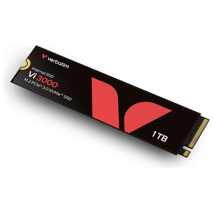 Verbatim 49375 Vi3000 SSD Interno M.2 2280 PCIe Gen3x4 NVMe 1TB 3300 MB-s Lettura 3000 MB-s Scrittura