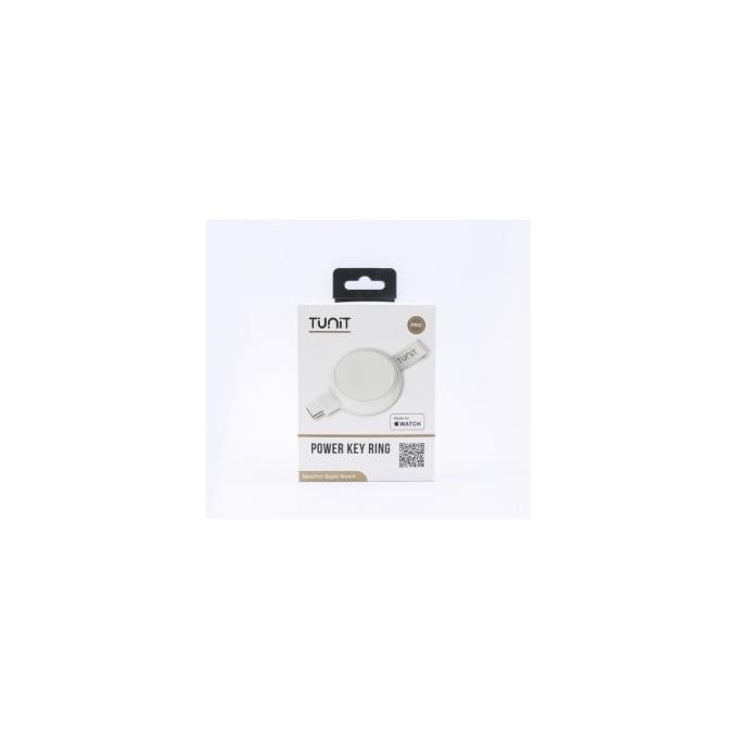 Tunit TTAWKR00 Caricatore per Apple Watch con USB-C Bianco