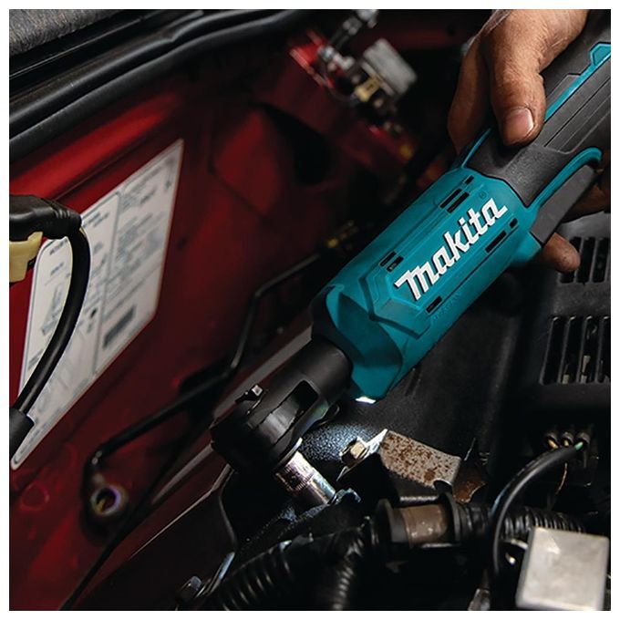 Makita DWR180ZJ Chiave a cricchetto 18 V senza spazzole con attacchi 3-8'' e 1-4'' freno elettrico LED XPT valigetta Makpac colore Nero