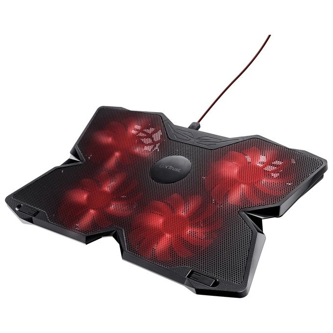 Trust GXT 278 Base di Raffreddamento per Laptop da Gioco Ventole Illuminate a Velocita' Regolabile