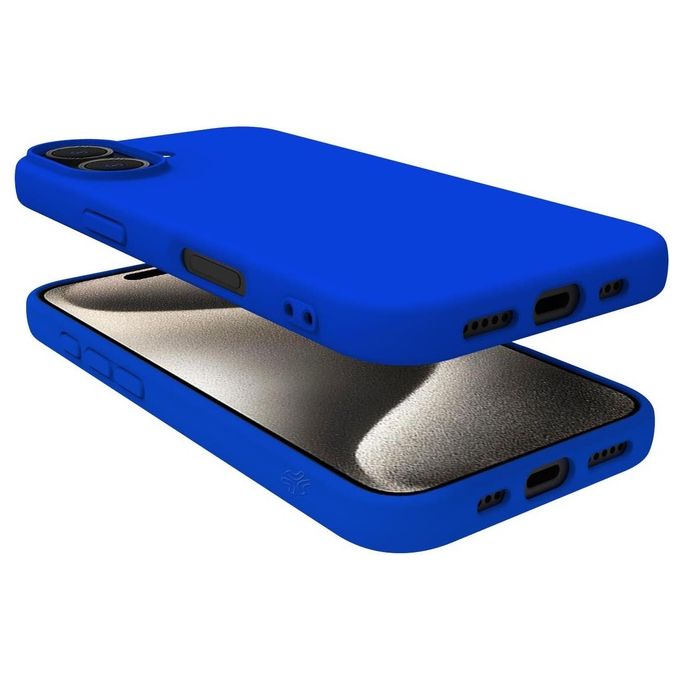 Celly Cromo Cover per iPhone 16 Blu