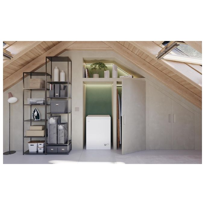 Candy CCHH 145E Artico Congelatore a Pozzetto 137 L 84.5 cm Classe E 39 dB Super Freezing colore Bianco