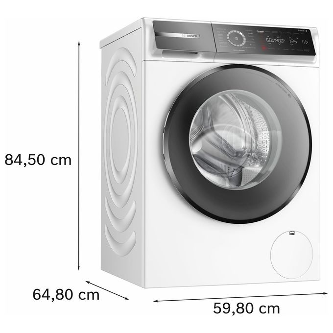 Bosch WGB24400IT Serie 8 - Lavatrice a carica frontale da libera installazione 9 kg, 1400 rpm, Classe A -20%, EcoSilence Drive, Iron Assist, Home Connect, (84,5x59,8x59,0 cm), Bianco.