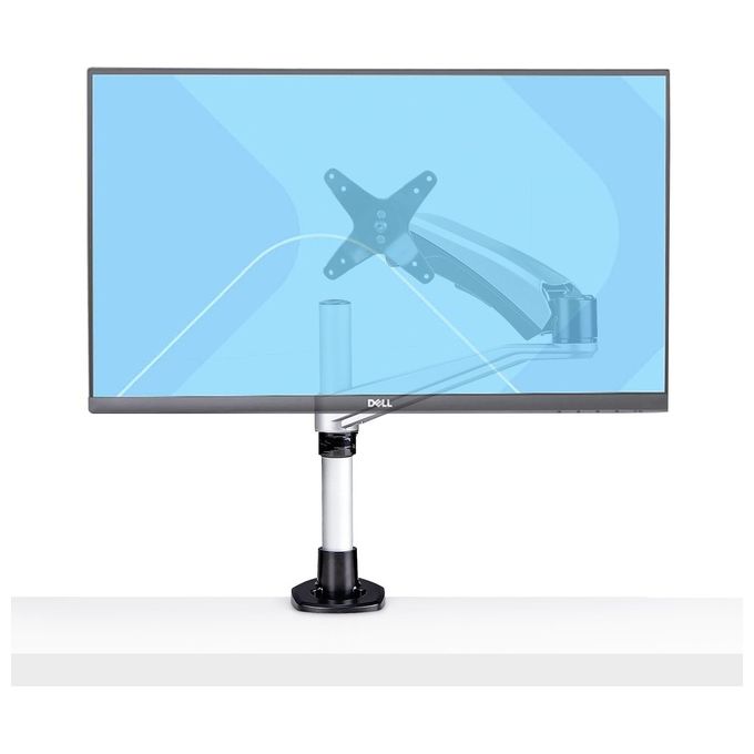 StarTech 1MP1ACG-MONITOR-ARM Supporto da scrivania per monitor Singolo VESA 75x75 100x100 mm Regolabile Altezza 27 cm Rotazione 360° Inclinazione 105° Estensione 59 cm colore Nero