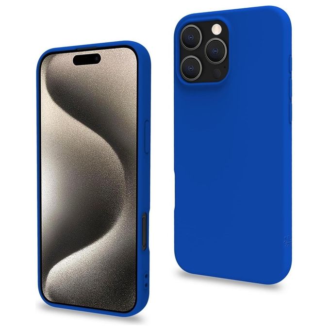 Celly Cromo Cover per iPhone 16 Pro Max Blu