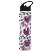 The Steel Bottle TSBMW44LOV Most Wanted Borraccia Termica 500 ml Acciaio Inox Doppia Parete Tappo con Cannuccia colore Love