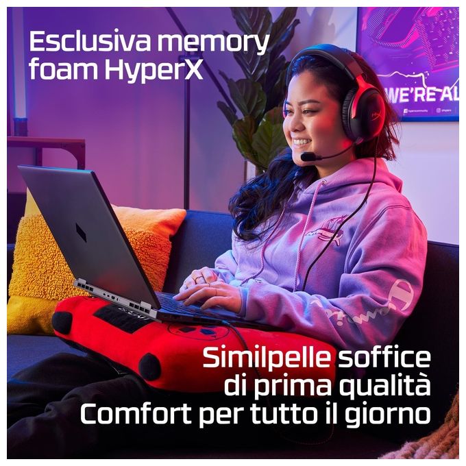 HyperX 727A8AA Cloud III Cuffie da gaming Circumaurali Chiuso 53 mm 10 - 21000 Hz 64 Ω 100 dB 3,5 mm USB-C Nero