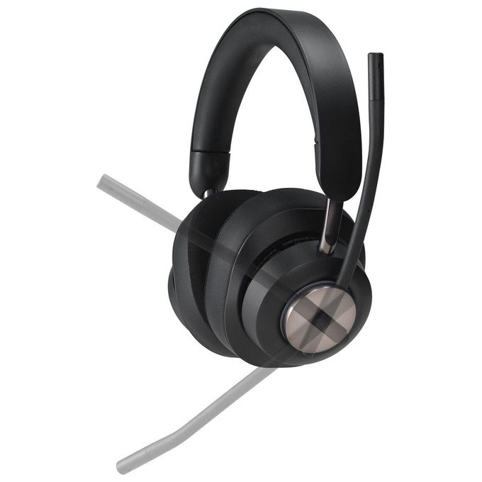 Kensington K83452WW Cuffie over-ear Bluetooth H3000 Cancellazione Rumore Attiva con AI Durata Batteria 60 h Connessione Bluetooth 5.2 colore Nero