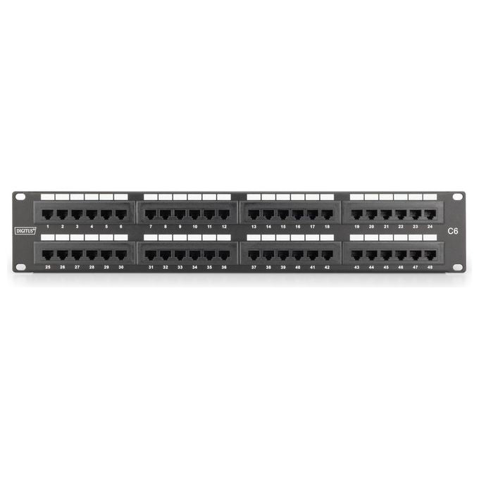Digitus pannello patch 19'' non schermato utp 48 porte 8 poli rj45 per reti categoria 6 - 2 unita'