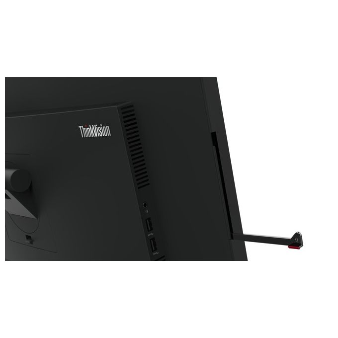 Lenovo 63D7UAT3EU ThinkVision T24mv-30 Monitor PC 23.8'' Full HD IPS LED 75Hz USB-C 90W Webcam 5MP Hub USB Ethernet colore Nero